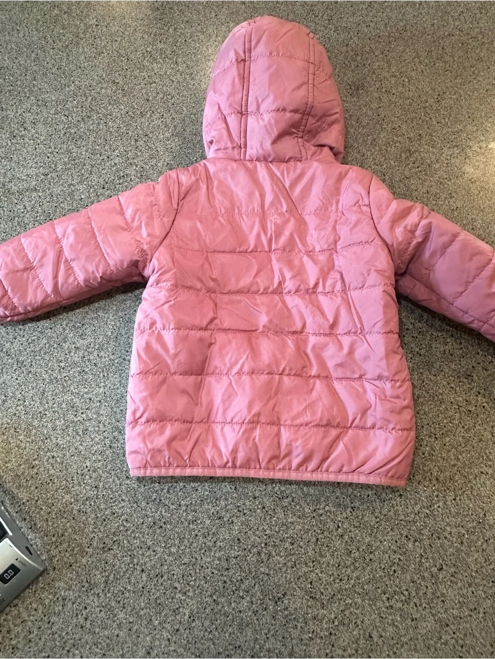 Girls' Pink Hooded Puffer Jacket - Lightweight Winter Coat